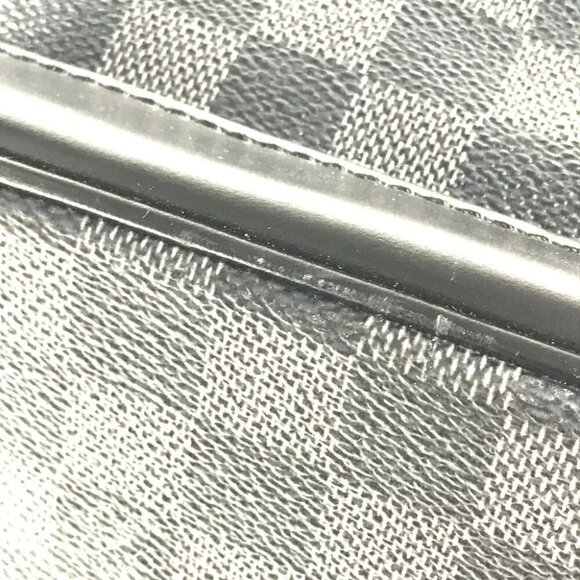 LOUIS VUITTON N41161 Damier Graphite Grimo Travel Bag Hand Bag Duffle Bag Black - Picture 11 of 16